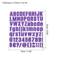 thumbnail image 2 of Unique Bargains Vinyl Self Adhesive Letter Number Sticker Decal Kit, Purple 81 Piece 10 Sheets, 2 of 5