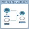 thumbnail image 3 of Uxcell 110 Pcs Ojetes con Arandelas 3/16" Kit de Grommets Azul, 3 of 7