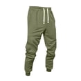 thumbnail image 2 of Sweatpants for Men Drawstring Lined Cuffed Sweatpants | Fall Winter Bottom, Moisture Wicking, Exercise Jogging Pants, Warm Soft , Big and Tall Joggers with Pockets, M, 2 of 9