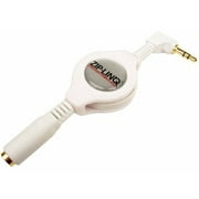 Cables Unlimited ZIP-AUDIO-CD4W ZipLinq Retractable 3.5mm Audio Extension Cable (White)