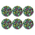 thumbnail image 2 of Disketp Watercolor Cactuses Funny Coasters,6 Pcs Leather Coasters With Holder, Perfect Housewarming Hostess Gifts,Protect Furniture From Water Marks Scratch And Damage, 2 of 9