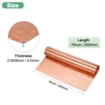 thumbnail image 3 of Rollo de lámina de cobre Uxcell, 2000 x 200 x 0.02mm/ 6.56ft x 7.9" x 0.001" Rollo de lámina de cobre para reparación del hogar/ bricolaje, 3 of 7