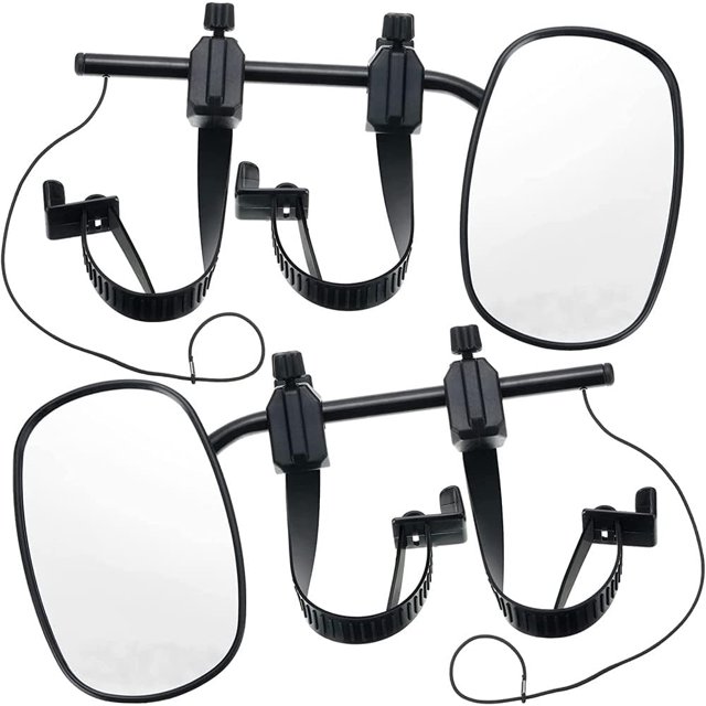 2pcs Trailer Towing Mirror,Camper Car Rear View Mirrors,Adjustable Extension Mirror for Car Trailer Caravan RV Motorhome