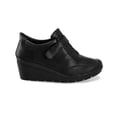 thumbnail image 2 of Zapato Confort Clasico Para Mujer CASTALIA 384-31 Negro Con plataforma de cuña y contactel ajustable CASTALIA 384-31, 2 of 2