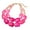 Pink, variant on Bold Acrylic Double Layer Clavicle Chain Necklace For Women Bohemian Jewelry