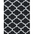 thumbnail image 3 of Transitional 4x6 Area Rug Shag Thick (4' x 5'3'') Geometric Dark Gray, White Indoor Rectangle Easy to Clean, 3 of 9
