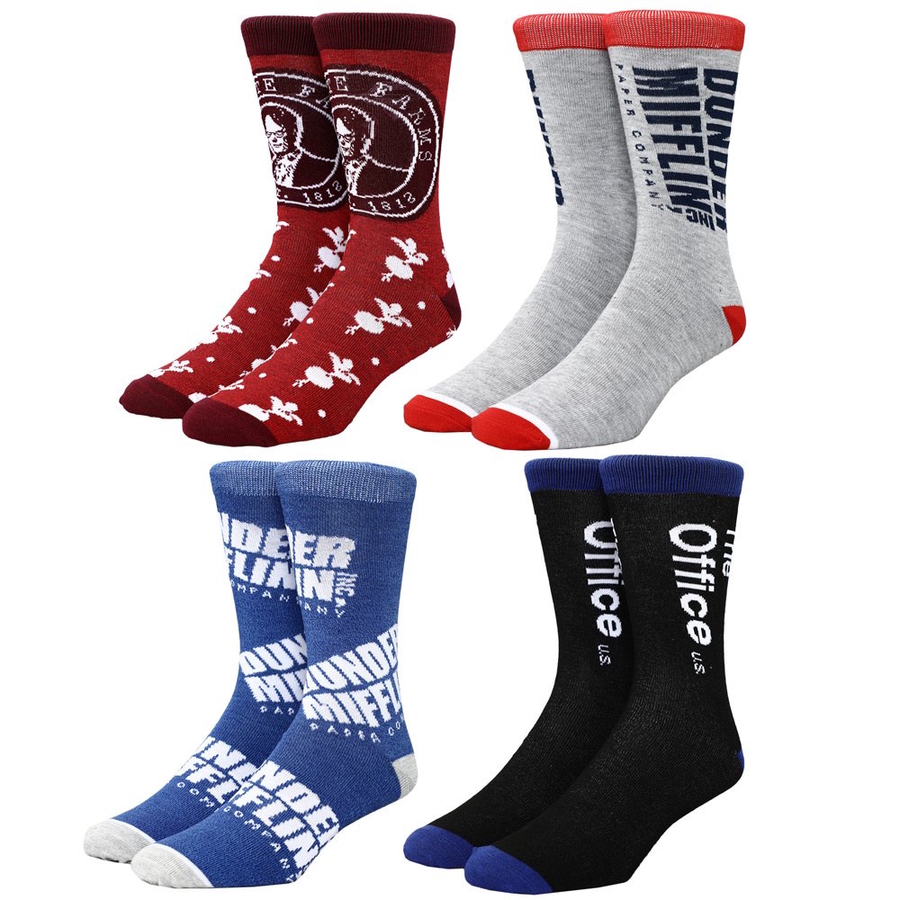 The Office 12 Days of Socks - Advent Gift Box with 12 Pairs of The Office Themed Socks