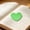Green, variant on qolami 50Pcs Heart Shape Sticky Notes, 2.7inch Colorful Sticky Pad Self-Sticky Note Pads for Home Office Notebook