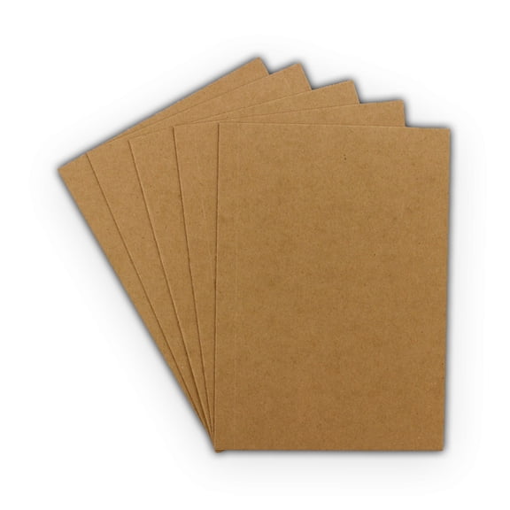 EcoSwift Brand Premium Medium Weight Natural Chipboard Pads Sheets .022" thick, 4.5 in. x 7 in., Brown, 1125-Pack