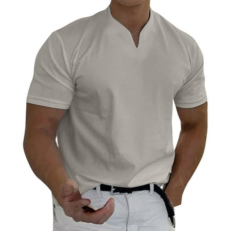 

Pianpianzi Mens Thermal Mock Medium Short Teal One Pocket Scrub Top Men Spring Summer Casual V Neck Solid Short Sleeve Tee Shirt Top Blouse