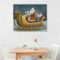 thumbnail image 2 of Nawypu  'Snowman Santa In Sleigh' by Christine Rotolo, Canvas Wall Art,, 2 of 4