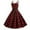 Black, variant on IROINNID A-Line Dress For Women Sleeveless V-Neck Vintage Swing Dress Regular Print Dress