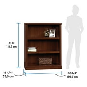 Sauder Select 3 Shelf Bookcase, Select Cherry Finish