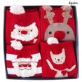 thumbnail image 2 of Xmas Crew Socks Festive: 4 Pairs Stretchy Breathable Cotton Socks Holiday Socks, 2 of 5