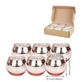 thumbnail image 3 of JHEHF 6 Pieces Round Silver Candle Holders Table Centerpieces Tealight Candle Holders for Anniversary Wedding Birthday Parties and Home Decorations, 3 of 9