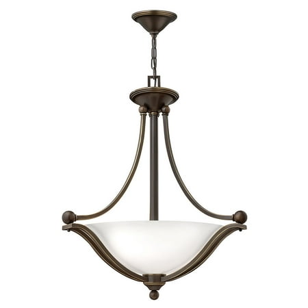 

Hinkley Lighting 4652-Opal 3 Light Indoor Bowl Shaped Pendant - Bronze