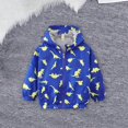 thumbnail image 2 of EnJoCho Toddler Boys Girls Windbreaker Casual Lightweight Zip Hooded Jacket Baby Cute Dust Coat Outerwear Spring Autumn Windcoat Field Jacket, 2 of 4
