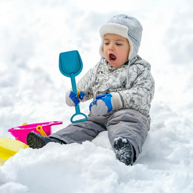 Pelle Durable pour Enfants pour Sports d'Hiver avec Poignée Dure Ergonomique