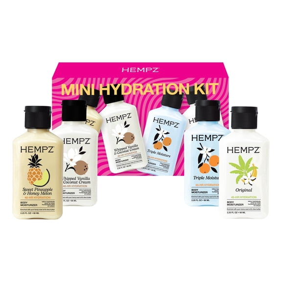 Hempz Mini Hydration Moisturizing Body Lotion Gift Set, 4 PC