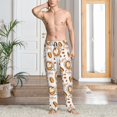thumbnail image 5 of Mens Pajama Pants - Soft Sleep & Lounge Pants for Men, Love Coffee Print Cuteness Casual PJ Bottoms Pants with Pockets, 5 of 5