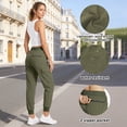 thumbnail image 5 of Rosvigor Women Cargo Hiking Pants Lightweight Joggers Women Workout Pants Outdoor Quick Dry Lounge Trousers, 5 of 6