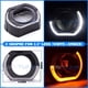 thumbnail image 1 of Guía de luz de ojo de ángel modificada con lente de 3 pulgadas y 2,5 pulgadas, cubierta decorativa integrada, parasol para lente, luz diurna LED, 1 of 6