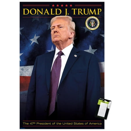 President Donald Trump - 47th President Wall Poster, 14.725" x 22.375"