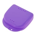 thumbnail image 1 of Unique Bargains 1 Pc Braces Box with Vent Holes Compact Braces Storage Box Purple, 1 of 5