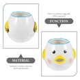 thumbnail image 2 of Ceramic Egg Separator for Kitchen Chicken Shaped Tool with Oval Beak Design 3.5 x 2.8 Inches, 2 of 6