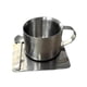 thumbnail image 1 of Taza de café de acero inoxidable de doble pared, portátil, irrompible y reutilizable. 79 ml, 1 of 9