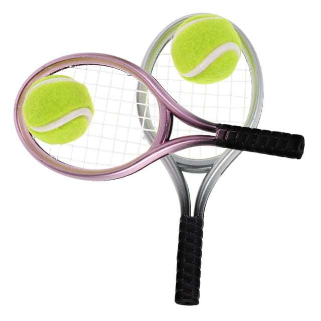 LABSERRON 2 Sets Junior Tennis Set Mini Tennis Rackets And Balls Versatile Use Plastic For Children