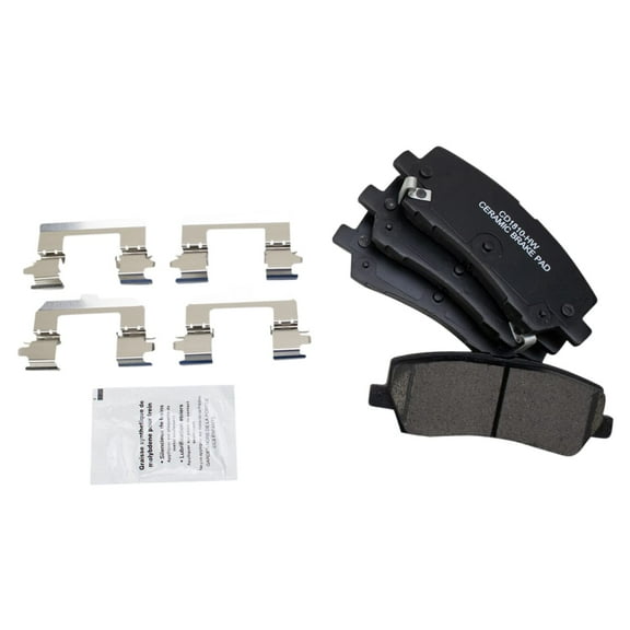 TRQ Rear Ceramic Disc Brake Pad Set for 2015-2018 Ford Mustang New BFA18983