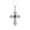 Alexandrite, variant on Cross Necklace: Gemstone & Diamond Sterling Silver 925 Pendant - 7X5MM Birthstone - 18 Chain Garnet January Birthstone Womens Jewelry Silver Necklace For Women