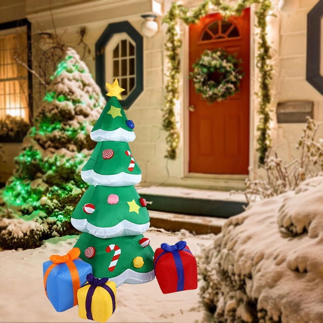 Árbol De Navidad Inflable, árbol Inflable De Navidad De 2,1 M Para Fiesta, Jardín Exterior Macarena Inflable al aire libre