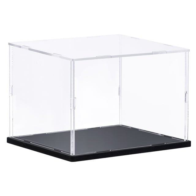 Unique Bargains Clear Display Case Acrylic Box, Assemble Transparent Box Dustproof Showcase 35x25x15cm for Collectibles, Craft