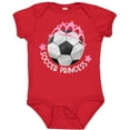 thumbnail image 3 of Inktastic Soccer Princess- Tiara Girls Baby Bodysuit, 3 of 5