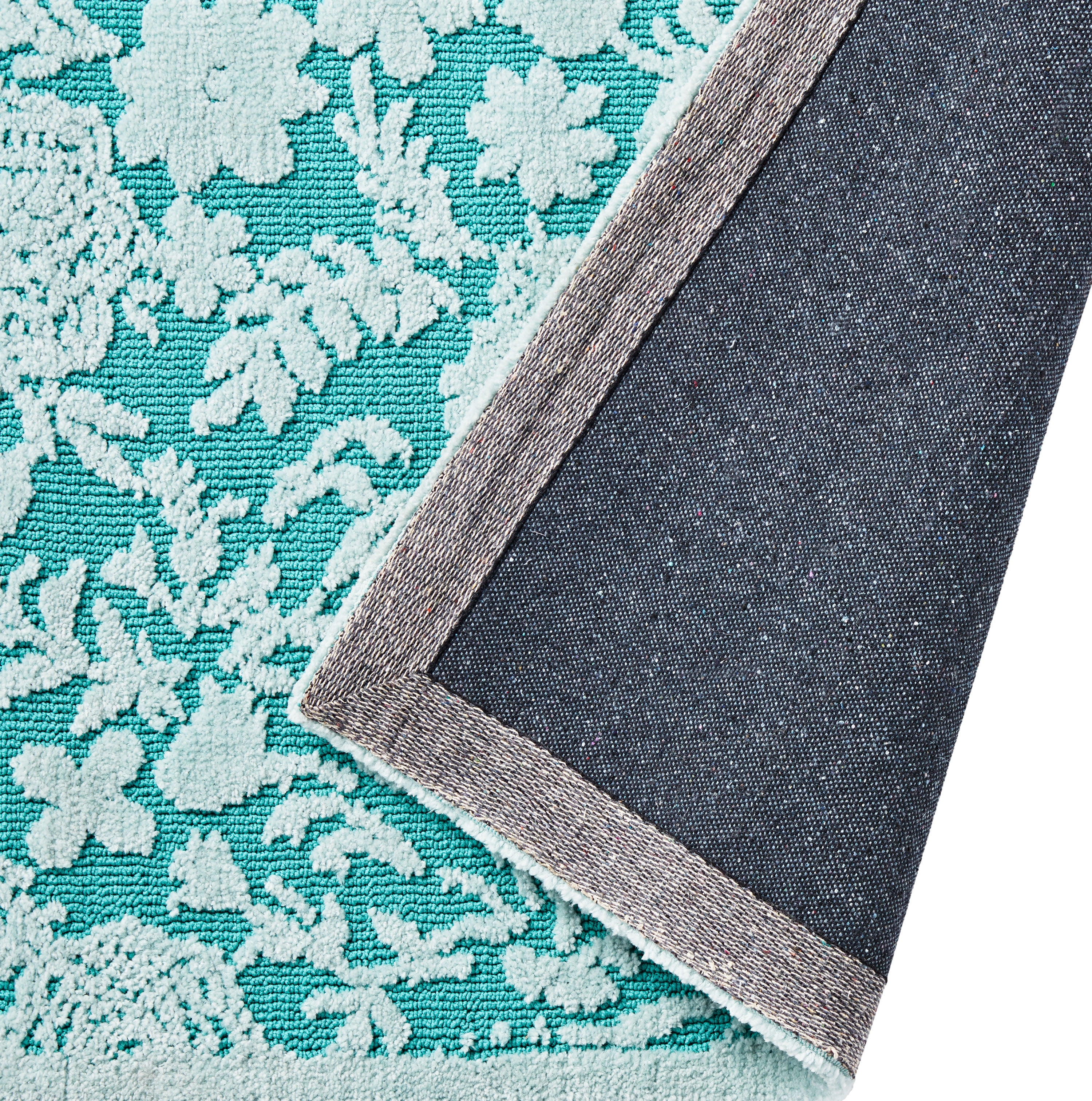 The Pioneer Woman Tonal Toss Microfiber Blue Accent Rug, 30" x 46"