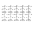 thumbnail image 2 of 10 Pieces Loose Leaf Binders Book Rings, Silver Metal 3 Ring Binder Rings for DIY Photo Album, Travel Diary, Notebook, Round Circle Calendar, 15/20/25/30mm Inner Diameter, 2 of 7