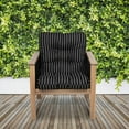 thumbnail image 4 of Patio Chair Cushion, Black Ink, Stripe, 21”W x 19”D (seat) x 22.5”H (back), 4 of 10