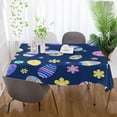 thumbnail image 6 of Easter Egg Flowers Tablecloth Rectangle Colorful Table Cloth Large Square Table Cover for Dining Kitchen Party 60"x60" Decor Gift, 6 of 7