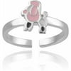 Women's Sterling Silver Poodle Toe Ring