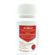 ValuMeds NonDrowsy Nasal Decongestant Phenylephrine HCI 225 Tablets Sinus Congestion and Pressure