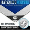 thumbnail image 4 of 10x12 Waterproof Plastic Tarp, 5 Mil, Grommets Every 18 Inches, Reversible Blue and Silver, Multipurpose for Rain, Outdoor, Garden, Camping Use, 4 of 6