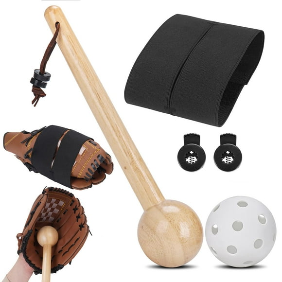 Juego de mazos de madera Rolitwils para romper guantes de béisbol