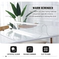 thumbnail image 4 of SHIQI-Clear Table Protector 2mm Thick 60 x 28 Inch PVC Table Cover Protector Rectangle, Waterproof Hard Plastic Table Cover, Table Top Protector for Tabletops, Coffee Table, Writing Desk, 4 of 4