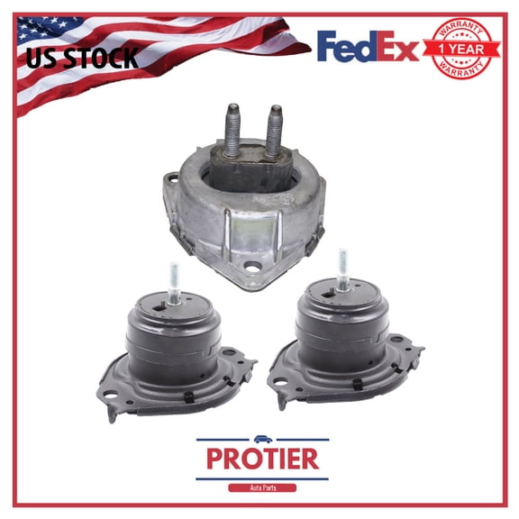 Engine & Trans Mount Set 3PCS for Jeep Sport Utility Grand Cherokee V6 3.6l 220ci V8 5.7l 345ci 2011-2020