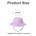 thumbnail image 2 of Hukapapa Sombrero para el sol para niños Sombrero de cubo transpirable Sombrero de juego de verano Gorra de playa Gorra de pescador ajustable para niños 2 piezas, 2 of 5