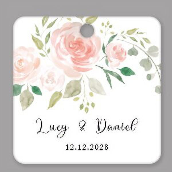 Etiquetas de regalo de agradecimiento cuadradas o circulares personalizadas, etiquetas de regalo verdes para boda, etiqueta de 1,5 ~ 3 pulgadas, Gracias por unirse a nuestra etiqueta