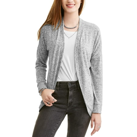 No Comment Juniors' Dolman Sleeve Cocoon Cardigan