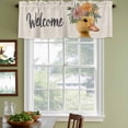 thumbnail image 3 of Spring Duck Curtain Valances for Windows, Kitchen Valance Window Treatments Panel 2 Pack, Botanical Blossom Motif Country Florals Rod Pocket Short Curtains for Bathroom Bedroom 54 x 18 Inch, 3 of 8